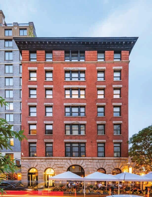 54 Thompson Street - Historic 1894 red brick building in SoHo, Manhattan, built by Charles Broadway Rouss